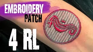 How to make // EMBROIDERY PATCH TATTOO //