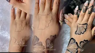 Is this the most beautiful khidab Somali henna tutorial you’ve seen? #henna #hennatutorial 