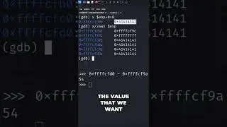 Поиск смещений переполнения буфера в GDB