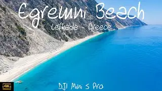 🇬🇷 Egremni Beach, Lefkada | Spectacular Aerial Views of Greece’s Ionian Coast | DJI Mini 5 Pro