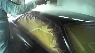 Blanke lak spuiten op me BMW 1.MOV