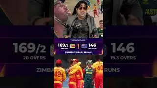 Zimbabwe beat Australia in a T20 World Cup match 😂🤣 #zimbabwecricket #australiacricket #t20worldcup