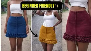 Crochet Ruffle Skirt Tutorial for Beginners | Easy & Stylish
