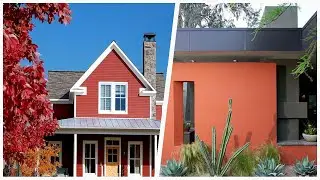 75 Red And Orange Exterior Home Design Ideas You'll Love ♡
