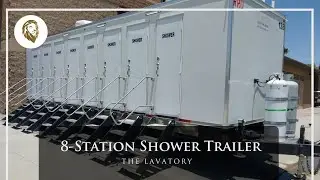 8-Station Private Shower Trailer Rental Walkthrough