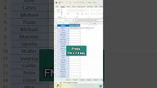 Reverse Name In Excel#short#shorts #shortvideo #shortsvideo #youtubeshorts#youtube#viral #viralvideo
