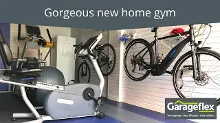 Gorgeous New Home Gym by Garageflex