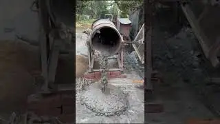 Desi jugaad Concrete mixer machine Desi.Jugaad mixer machine #desi #ijrail #mixer #concretemixer