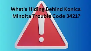 How to reset Konica Minolta trouble code 3421.