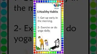 5 lines on good habits | few lines on healthy habits | short essay on healthy habits | #shorts