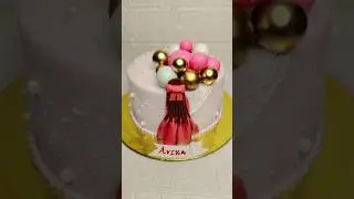 2D Fondant Girl Topper Cake #shorts #shortsfeed #youtubeshorts #fontaine #caketopper #cake