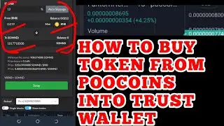 HOW TO BUY TOKENS FROM POOCOINS INTO YOUR TRUST WALLET AND TAKE PROFIT
