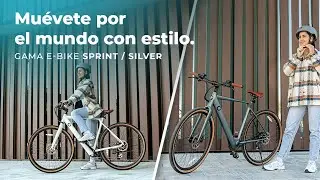 Bicicleta el&eacute;ctrica urbana Sprint Silver