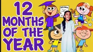 Months of the year | kids song | Nursery rhymes for kids| Months name| Areeka rhymes