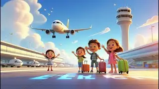 Let&rsquo;s Fly High ✈️ | Airport Adventure Short Song | Kids rhymes 🎵 | Jingly | 4k