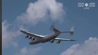Landing Antonov 225(An-225 Mrija) in Poland (2020)on Warsaw Chopin airport.