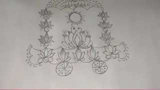 rathasapthami muggu 🌸 simple ratham muggu for beginners 