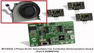 MTD6505 3-Phase BLDC Sensorless Fan Controller Demo