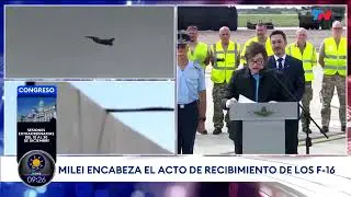 Javier miley en córdoba. Encabezó el acto..