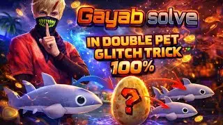 Double pet glitch, Anda Gayab problem solve, #freefire #steelapet #newpet #doublepet #shark 