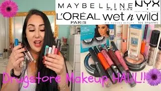 Huge What's New At The Drugstore Haul | NEW HOT PRODUCTS|MAYBELLINE|SWATCHES|DEMO|