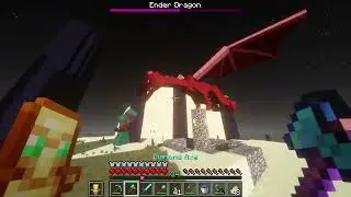 Beating the Ender Dragon in Wipegod SMP. #minecraft #openworld #gaming #Wipegodsmp