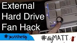 External drive enclosure speed and fan hack / modification