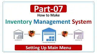 How to Make Inventory Management System Part-7 | Setting Up Main Menu