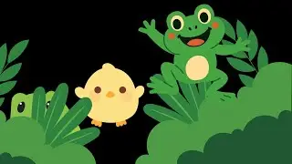 High Contrast Baby Playtime Video Dancing Animals for Calm and Happiness 