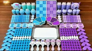 Slime Mixing ASMR: Blue vs Purple Cinnamoroll x Kuromi Glitter Pops 69