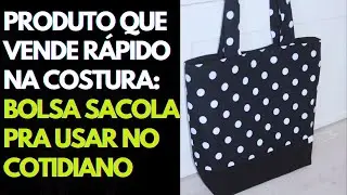 Sacola de Tecido Bolsa grande Para Usar No Cotidiano Perfeita #sacola #bolsa #costuracriativa