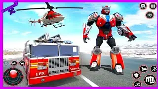 Rescue Robot Car Transform - FireTruck Robot Games Android gameplay