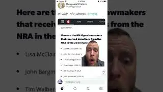List of Michigan congressmen getting money from the NRA #democrat #progressive #nrasucks #uvaldetx
