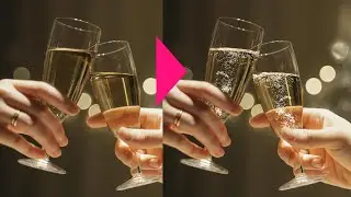 Adding Bubbles to Champagne in Photoshop &ndash; Easy Trick! Ep 25