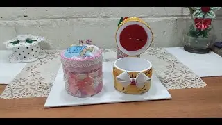 Mini Sewing Box // Recycling Cardboard Tubes //