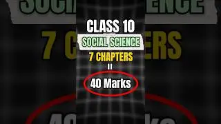 7 Chapters = 40 Marks in Sst | Class 10 Social Science Most Important Chapters 2026 | #shorts #short