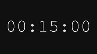 15 minute fake timer + melodic alarm (15% longer in real)