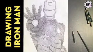 Drawing IRON MAN | Drawing Pencil | Drawing Anime & Superhero | Easy Drawing Tutorial