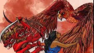 Illustration of the ancient Sanskrit epic Ramayana, by Randy Glance