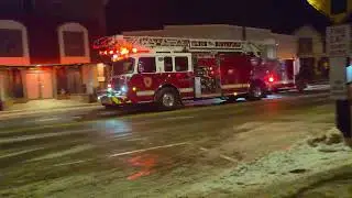 Tilton-Northfield N.H. Fire & EMS 21 Ladder 1 responding *Q and AIR HORN* 