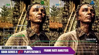 Resident Evil 4 Remake | Chainsaw Demo | Frame Rate Comparison | Xbox Series X VS PS5 | 4K 60 FPS