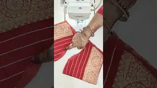 1 Minute Mein Sleeves Cutting & Stitching | Super Easy Blouse Sleeves Tutorial