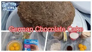 German Chocolate Cake  --  Homemade Frosting