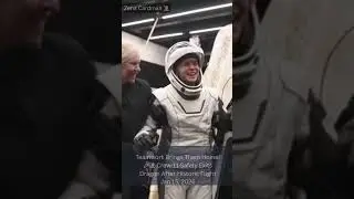 NASA&rsquo;s SpaceX Crew-11 Splashes down🌊 and Egress from Dragon Capsule 🌎 Jan. 15, 2026. #shorts