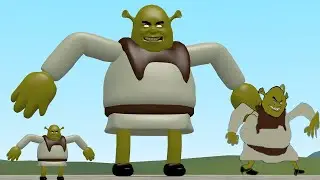 😁SHREK 2D SANIC CLONE MEMES Vs SHREK 3D SANIC CLONES MEMES (v2) in Garry's Mod