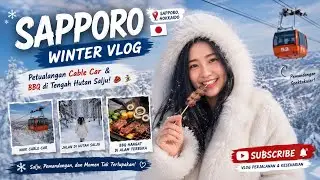 Japan Travel Vlog: Uncharted Thrills Cable Car Ride and BBQ in Sapporo’s Snowy Wilderness 🥩⛷️⛄️