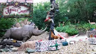 Jingle Cruise Ride 2023 at Magic Kingdom - Jungle Cruise Holiday Overlay in Adventureland - WDW