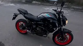 MT07 EM DETALHES MOTO MUITO TOP FIZ LAVAGEM DETALHADA 