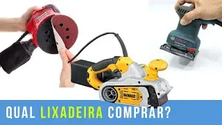 Qual Lixadeira comprar: orbital x roto orbital x cinta