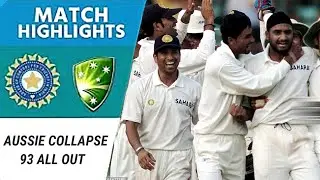 Australia Collapse! 93 All Out | India&rsquo;s Stunning 13-Run Win vs Australia |